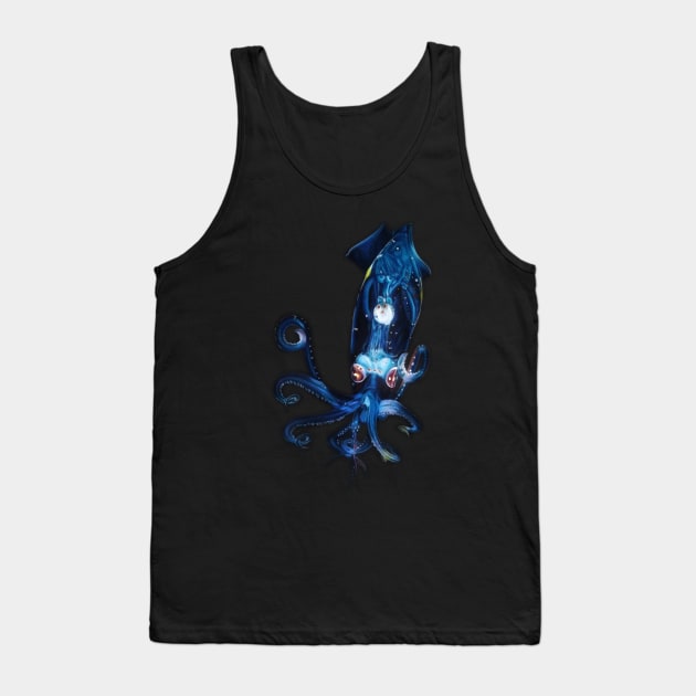 Bioluminescent Squid Tank Top by Prettielilpixie